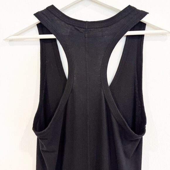 Enza Costa Racer Tank Sleeveless Midi Dress Cotton Lightweight Boho Casual Black - Picture 5 of 6